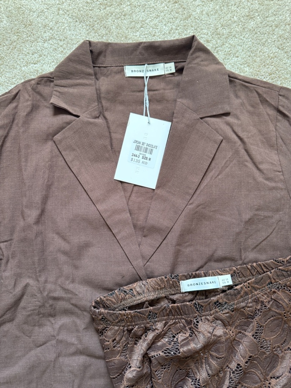 NWT Jordan Set - Chocolate - Picture 4 of 10